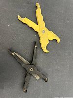 Top view of both fuse pullers open on surface