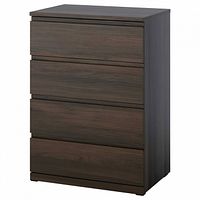 Stock image front view of IKEA Storklinta dresser