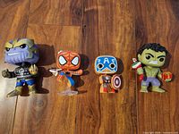 Group image showing all four Funko Pop! figures