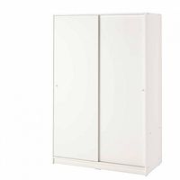 Stock image of Ikea Kleppstad wardrobe showing full exterior view