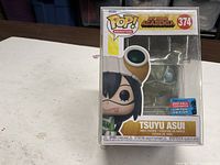 Front view of boxed Funko Pop Tsuyu Asui figure with 2021 Fall Convention Limited Edition sticker visible