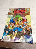 Front cover of Goofy Adventures comic showing Disney characters