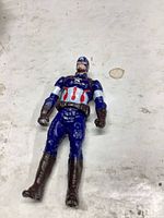 Front view of Captain America figure showing overall appearance