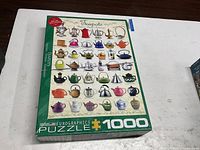 Front of Eurographics 1000-piece Teapots puzzle box