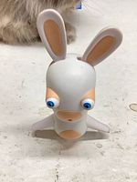 Front view of Rabbids figure showing color and facial features