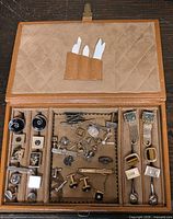 Open dresser box showing all accessories