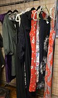 Rack showing all dresses hanging