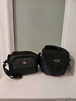 Front view of two camera bags side by side