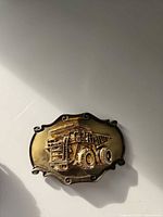 Front view showing dump truck relief and border