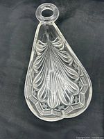 Top view showing Ivanhoe pattern details on spoon tray