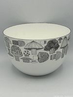 Side view showing mushroom illustrations