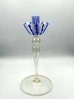Full view of Murano candlestick front profile