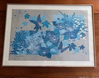 Full view of framed print showing composition and frame