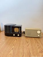 Both radios side-by-side on tabletop