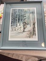 Framed Trisha Romance limited-edition print under glass