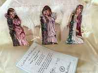 Three Bradford Editions Heavenly Innocence ornaments with COA