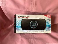 Front of sealed Monster Superstar BackFloat speaker box