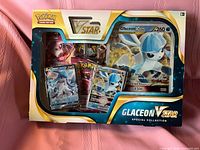 Front of sealed Glaceon VSTAR Special Collection box showing contents and artwork