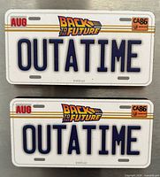 Front view of both magnets showing design details