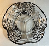 Top view showing three sections and sterling overlay pattern