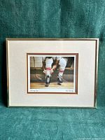 Front view of framed Ken Danby print showing image, matting, and frame