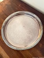 Top view showing full tray, engraving pattern and size