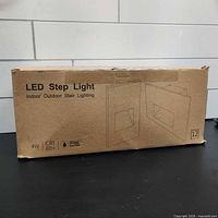 Manufacturer carton showing LED Step Light, 4 W, CRI 80+, IP66, quantity 12