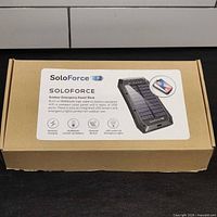 Box with SoloForce label showing product details