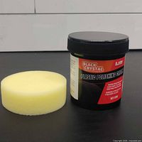 Jar and foam applicator shown together