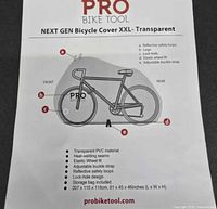 Product info sheet showing brand, model, and diagram