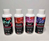 Front view showing four bottles Iron+, Potassium+, Iodine+, Bioactive Elements