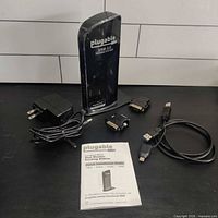 Docking station with all accessories laid out