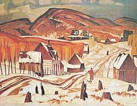 Full artwork reference image of Early Snow landscape