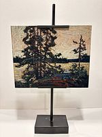 Front view of Algonquin panel on display stand