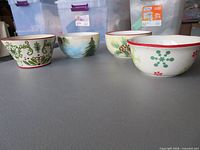 All four bowls angled view