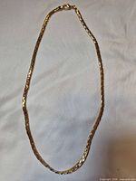 Full view of necklace laid flat