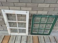 Both windows side by side showing pane counts, colors, and condition