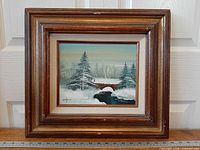 Full view of framed painting