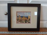 Framed print front view with mat visible