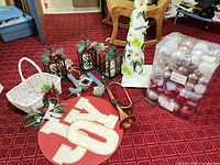 group shot showing all items together on red carpet