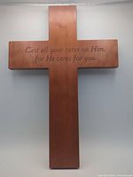 Full view of wooden cross