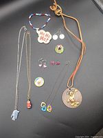 All jewellery pieces laid out together