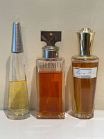 Group shot of all three perfume bottles