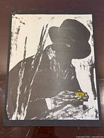 Full view of print showing subject and mounting