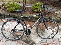 Full left side view of Norco Yorkville bicycle showing overall design and condition
