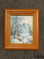 Framed painting full view