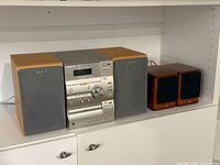 Sony CMT-CP11 system with Sony speakers and JVC speakers