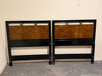 Both matching twin headboards front view