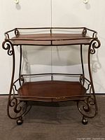 Full view of bar cart front