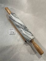 Rolling pin on cradle showing overall view